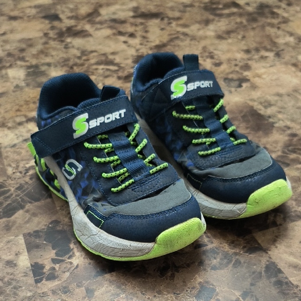 Skechers Kids Sneakers - Navy and Lime